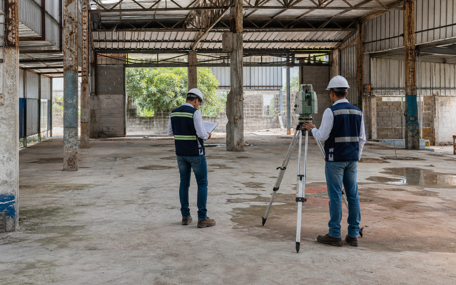 Levantamiento geométrico de una estructura industrial existente